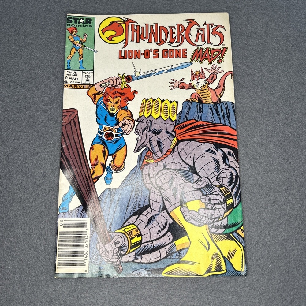 Thundercats #9 Newsstand Edition 1987 Marvel Comics